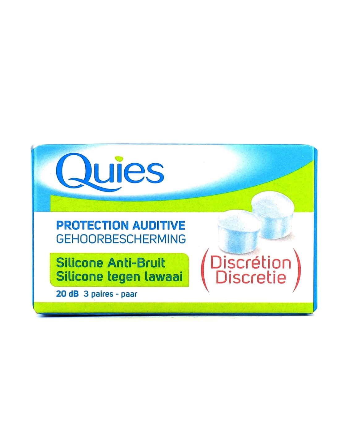 Quies Protection Audit.a/bruit Silicone 3 Paires