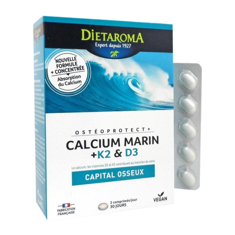 DIETAROMA CALCIUM MARIN + K2 & D3...