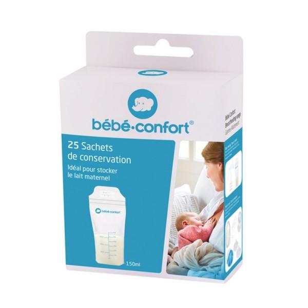 Bebe confort sachets stérilises de conservation de lait maternel x25 -  Parasolde
