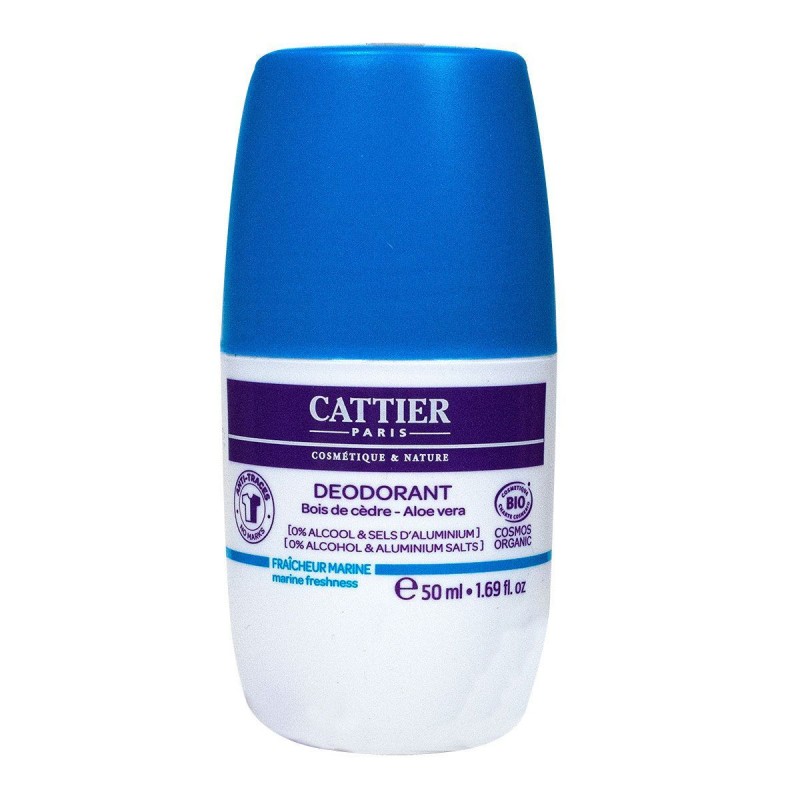 Cattier Deodorant Roll-On 24H Bois De...